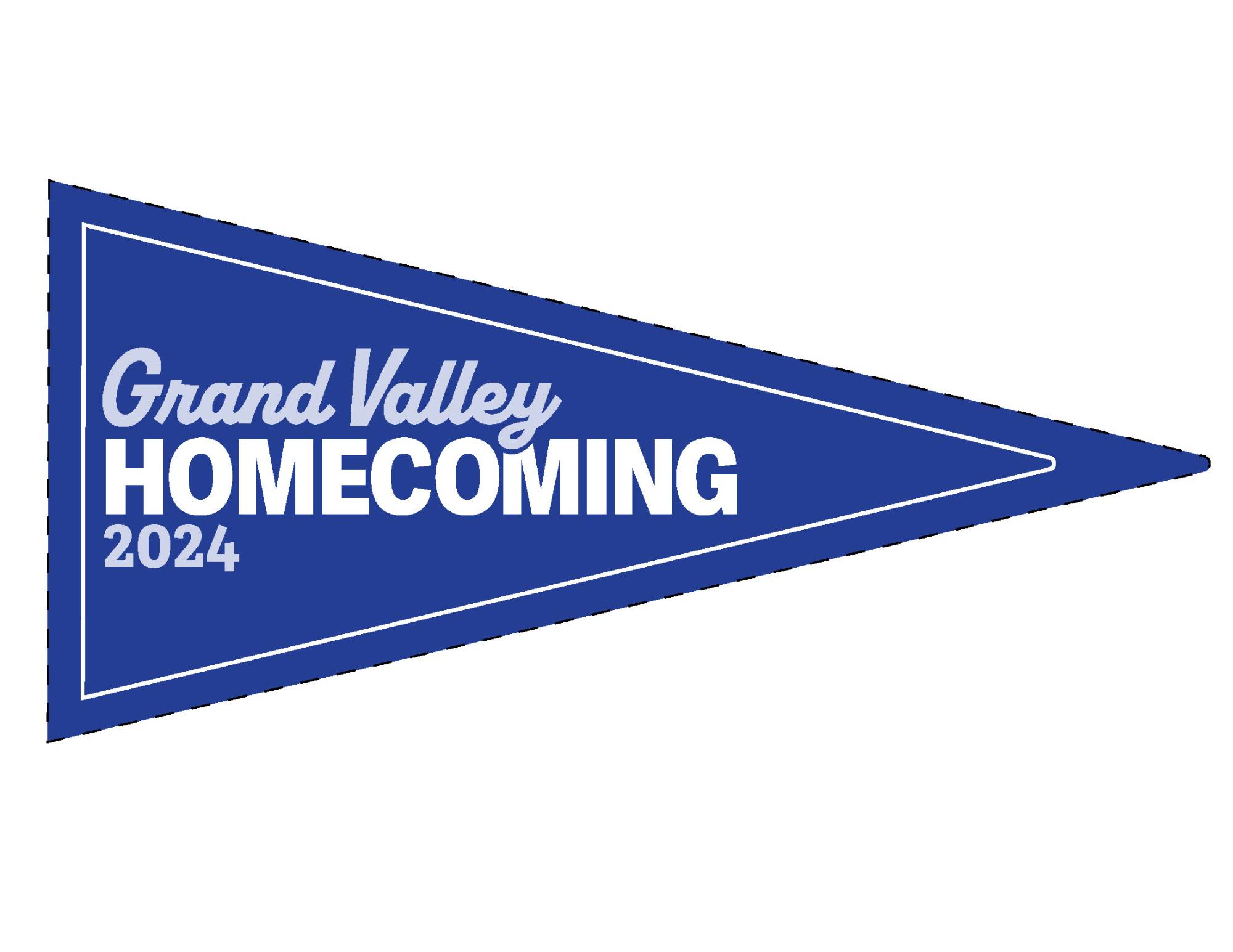 Blue Homecoming pennant